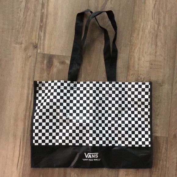 NWOT! - VANS “Off The Wall” Checkerboard Reusable Shopping Bag Tote - Picture 3 of 9